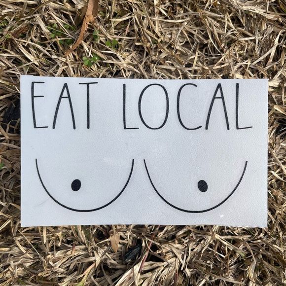 Eat Local Vinyl Decal - Picture 1 of 9